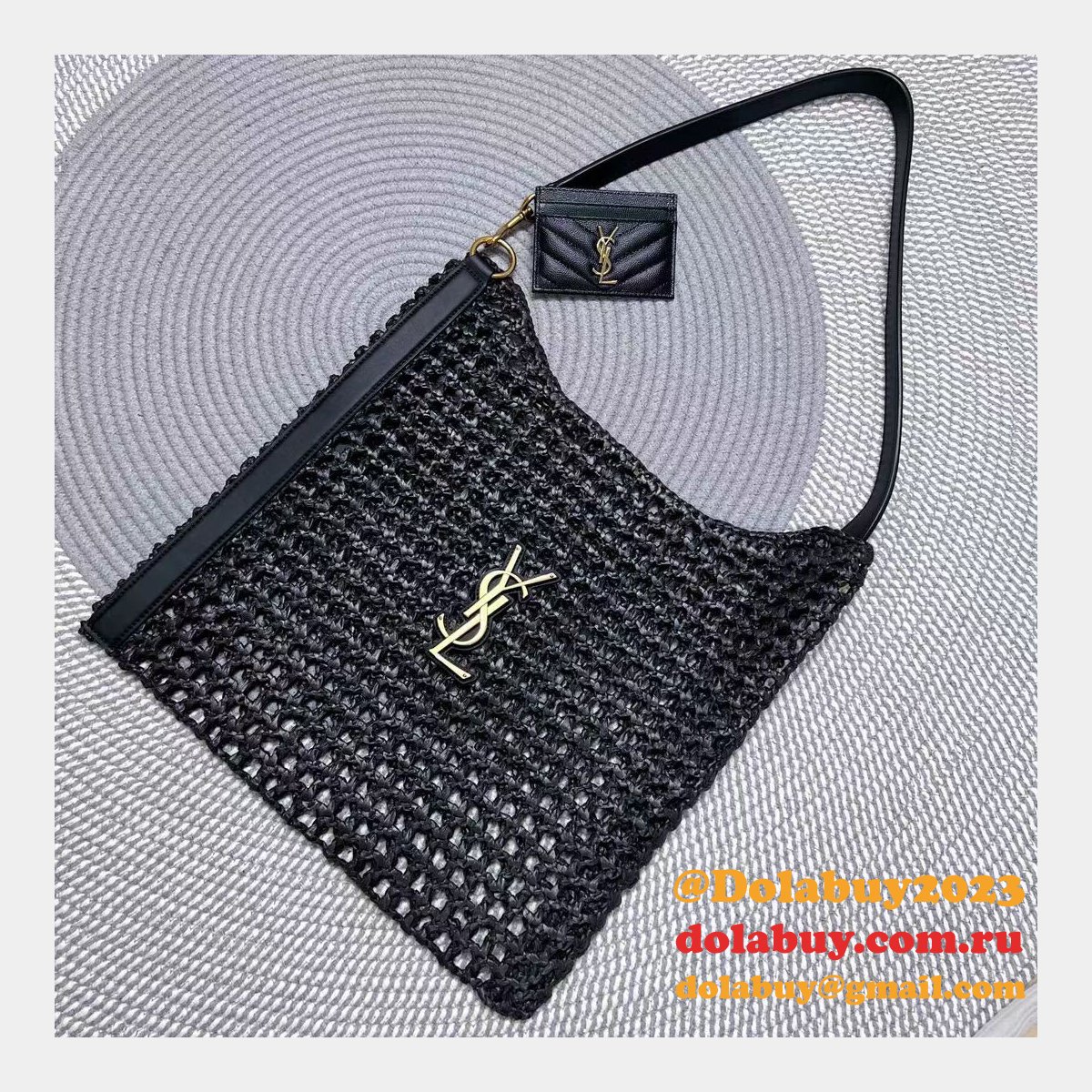 Replica Saint laurent Oxalis Shoulder Raffia Macramé 781289 Bag