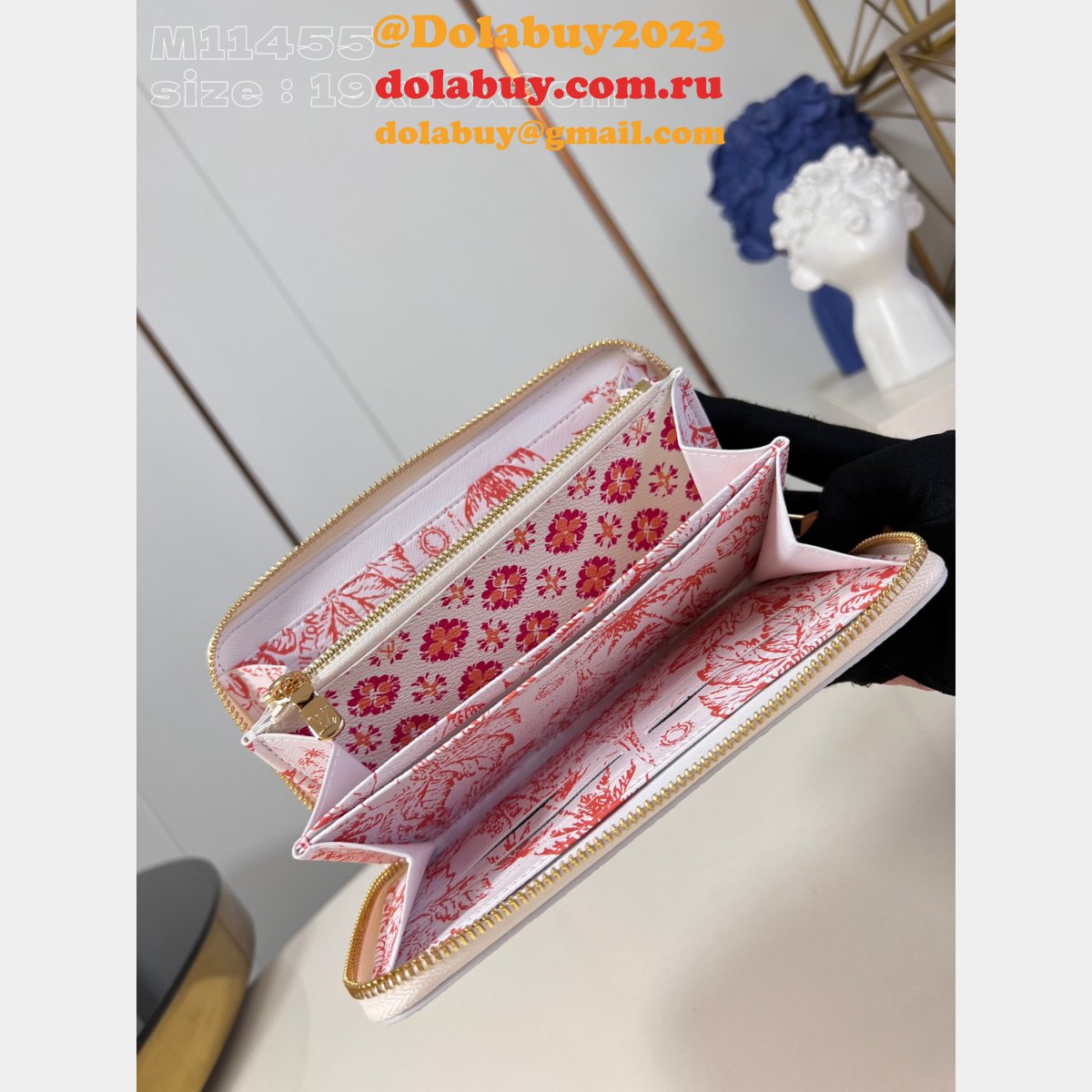 Designer Louis Vuitton Cheap Duplicate M83624/M11455 Zippy Wallet