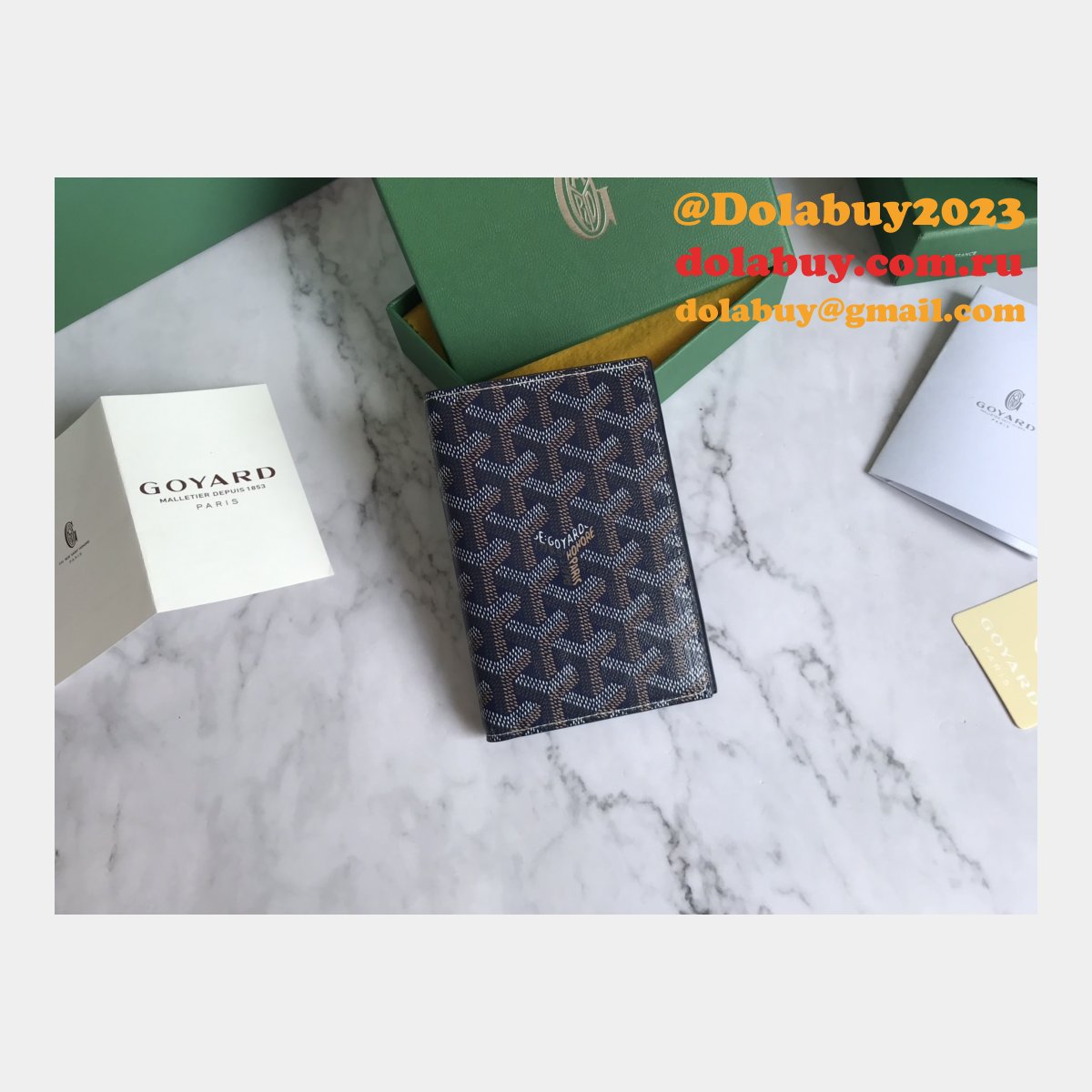 Top Quality Goyard Multi-Color Passport Best Wallet