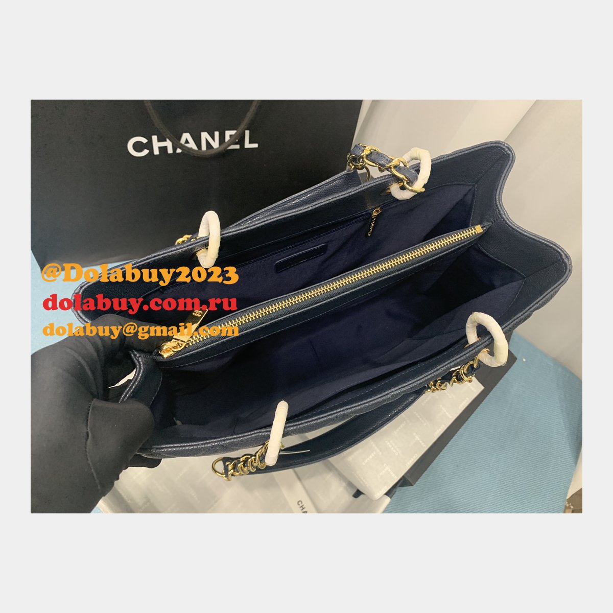 Best classic  CC 50995 shopping bag CAVIAR leather