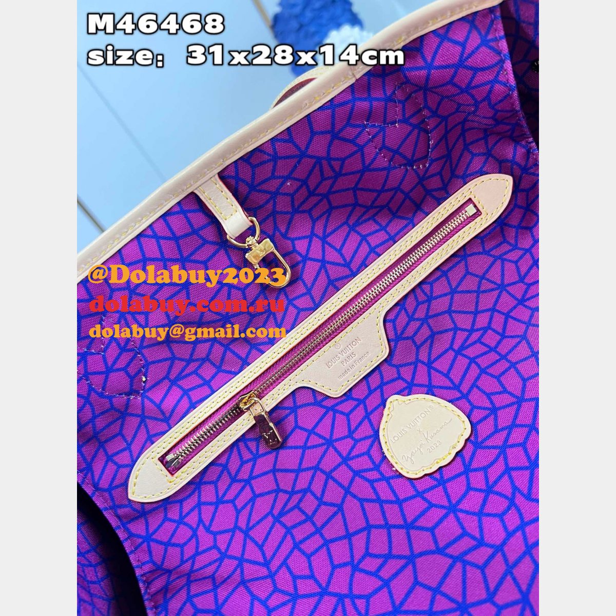 Replica Louis Vuitton Perfect LVS x YK Neverfull M46468 Bag