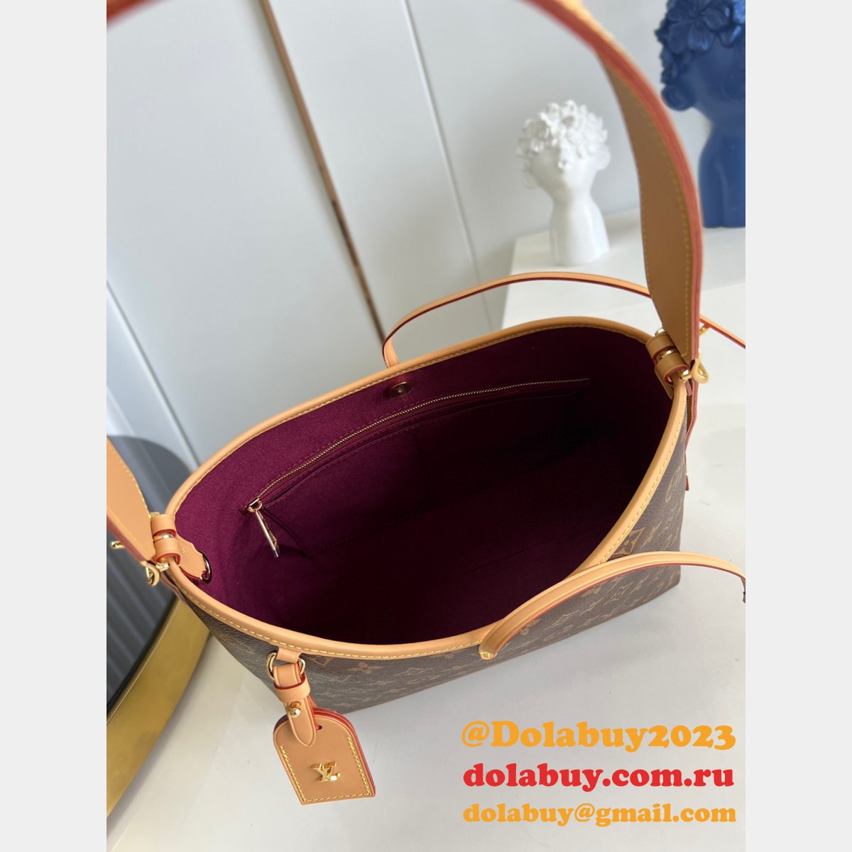 Fake Designer M46203 Louis Vuitton Unboxing Carryall Bag