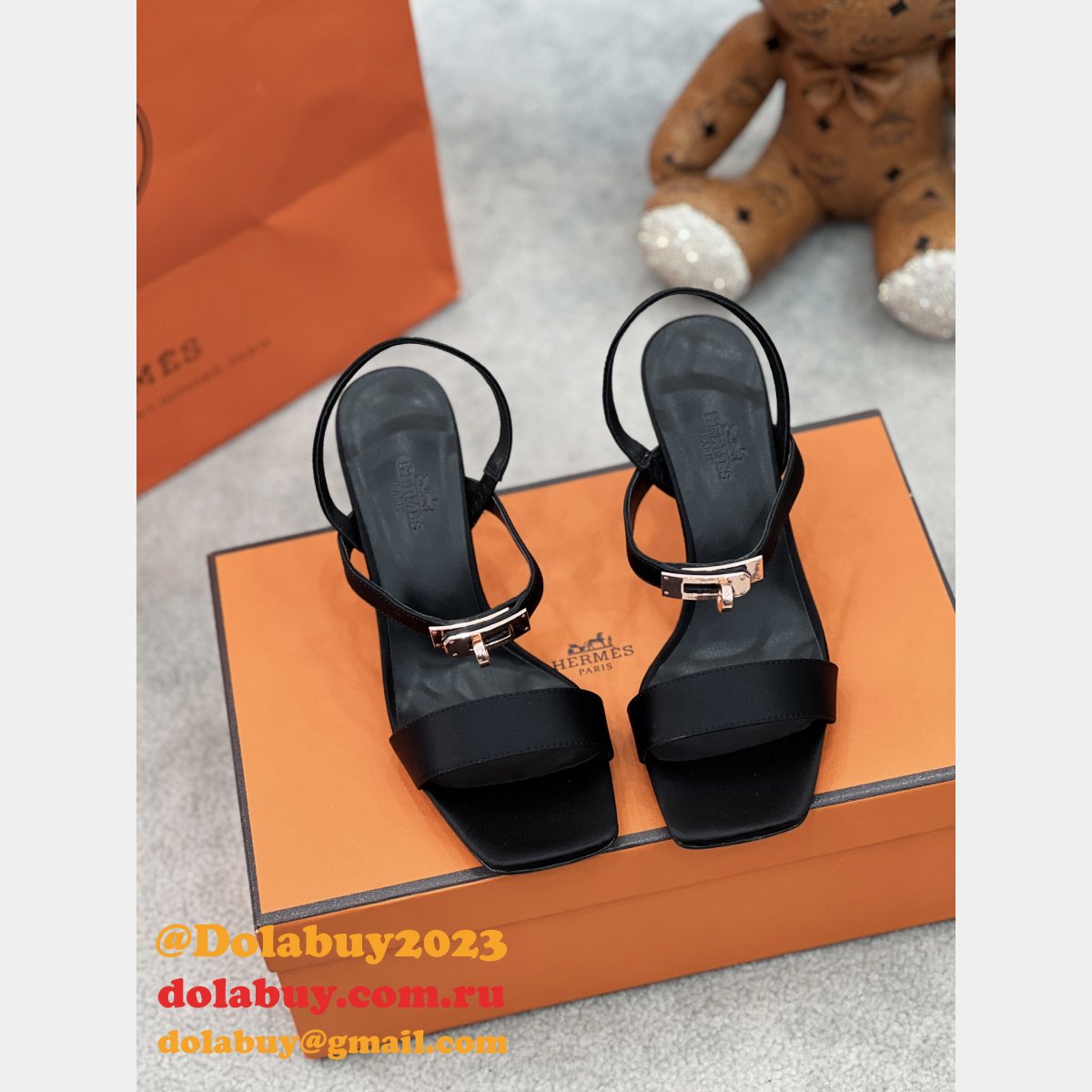 Perfect Summer Hermes Oran Sandals Slippers Heel Replica Shoes