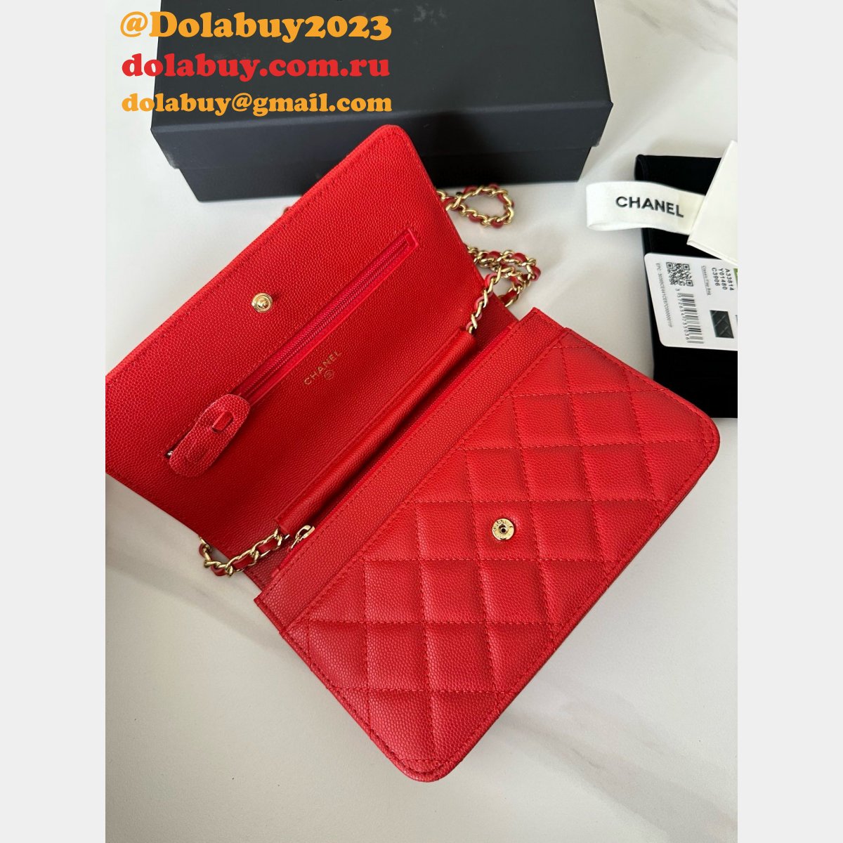 CLASSICAL Knockoff CC WOC SMALL CAVIAR LEATHER CHAIN BAG