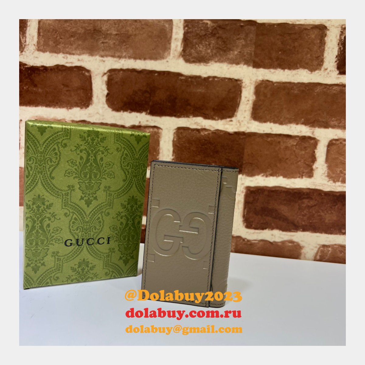 best G*u*i luxury 739478 jumbo gg card case wallets