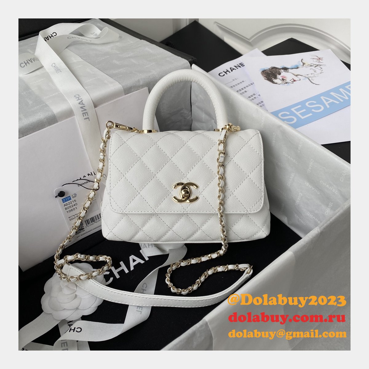 Dolabuy Replica Bags Online AS2215 CAVIAR Bag 19cm