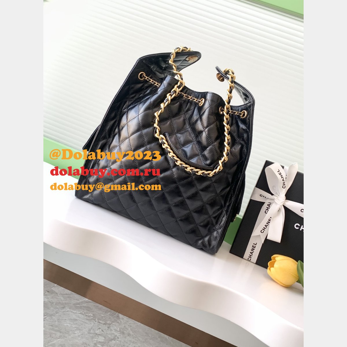 Top Quality CC AS5293 Hobo Calf Leather Handbag