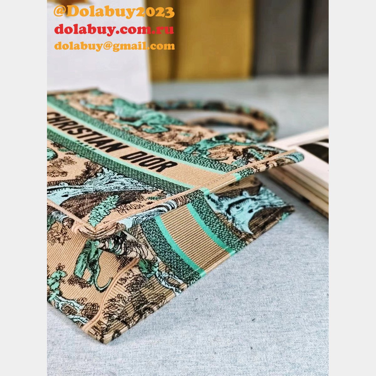 Top Quality Christian Dior Paris  Reverse book Tote