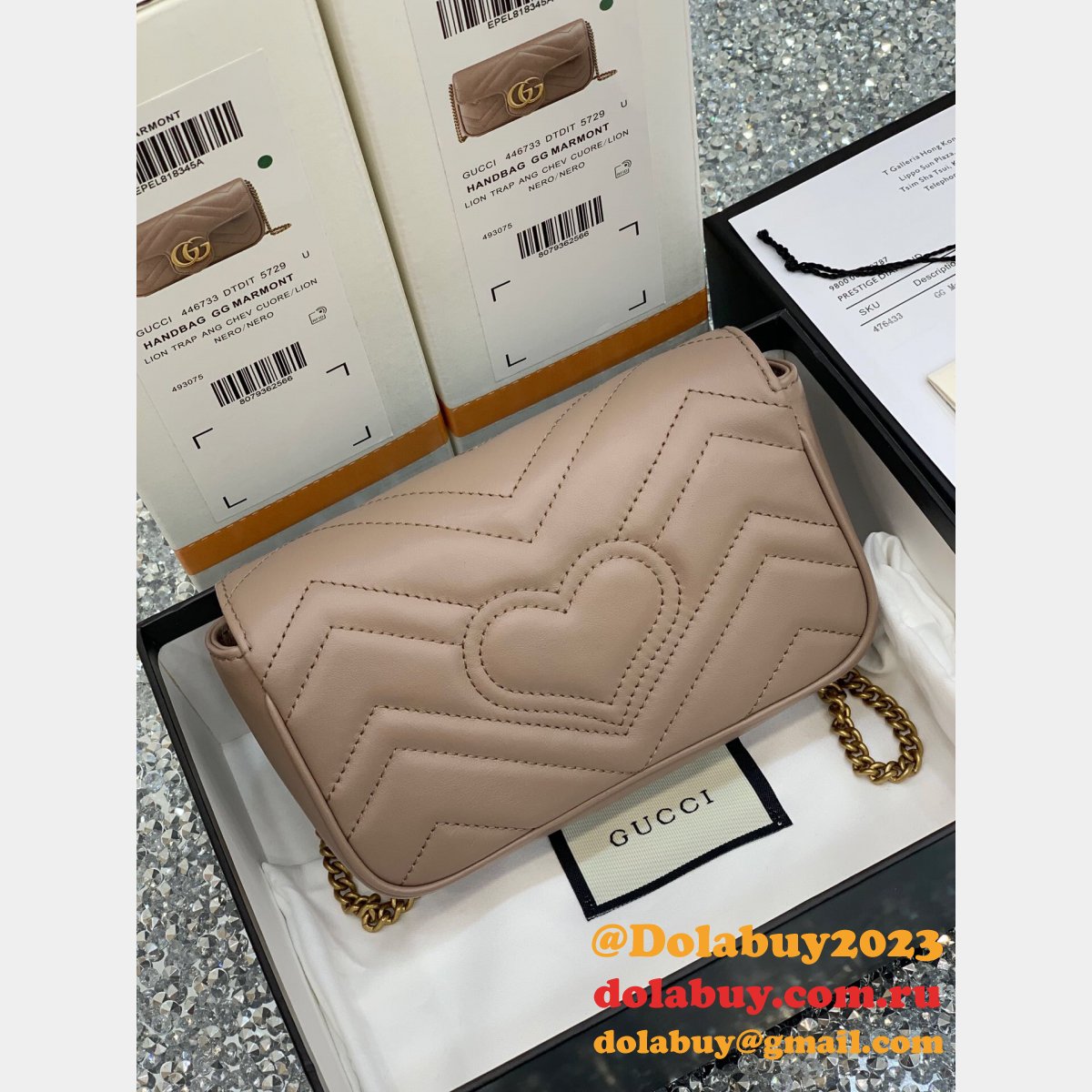 G*u*i wholesale gg marmont mini chain shoulder 476433 bag