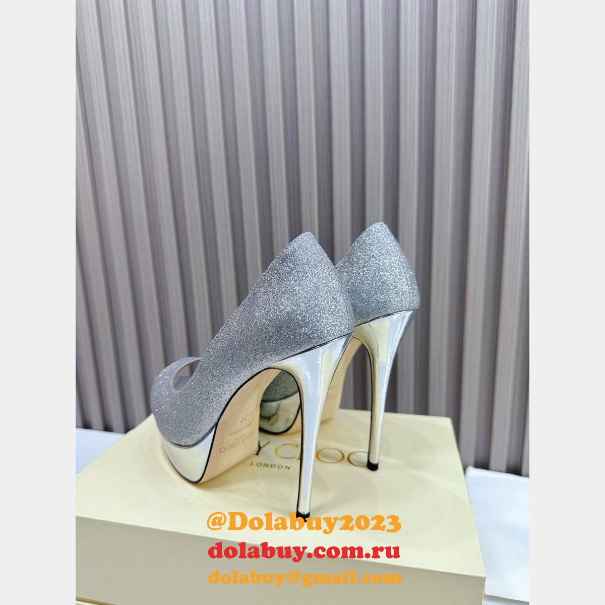 Luxury JIMMY CHOO High heel Platform shoes online selling