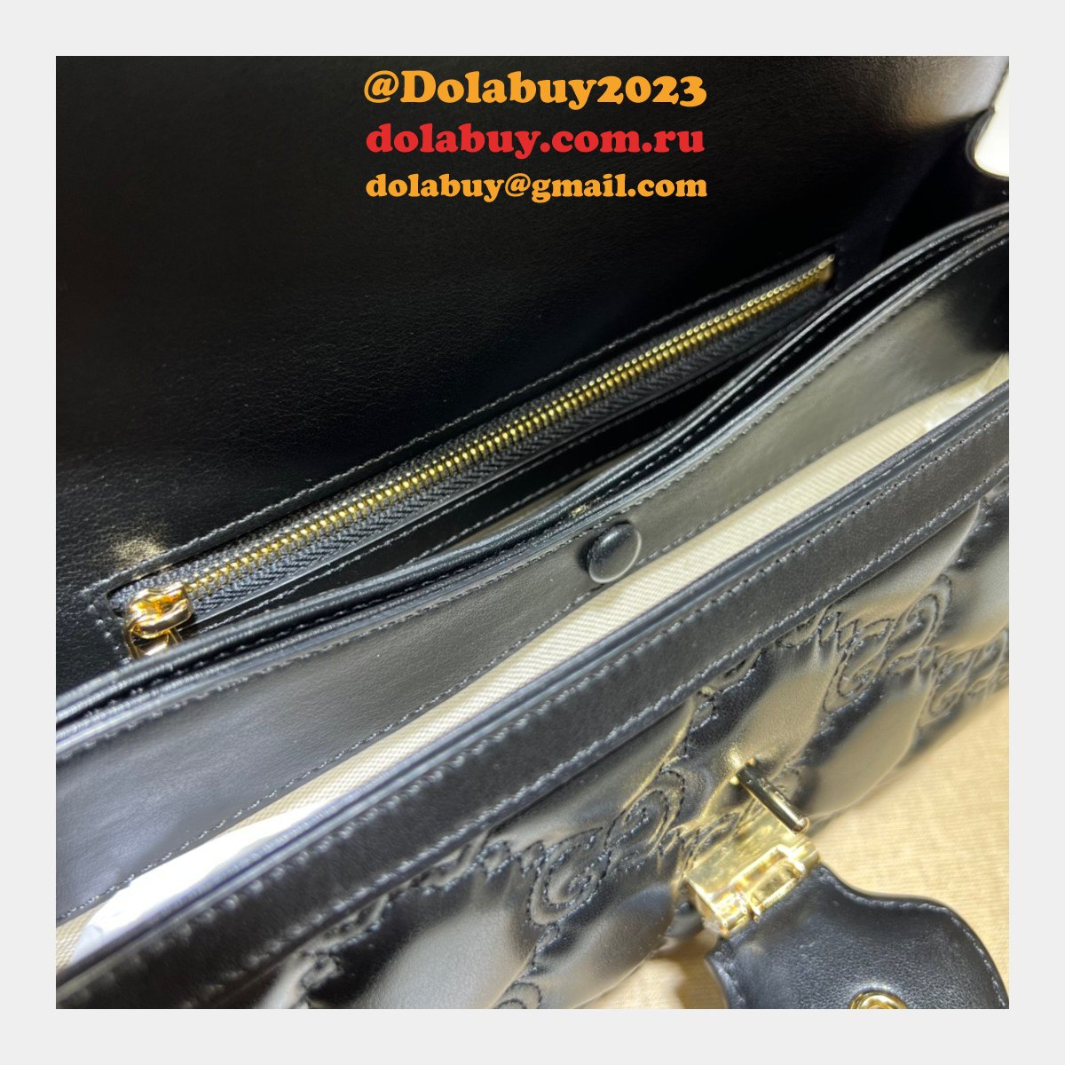 G*u*i design 724529 gg matelasse replica top bag