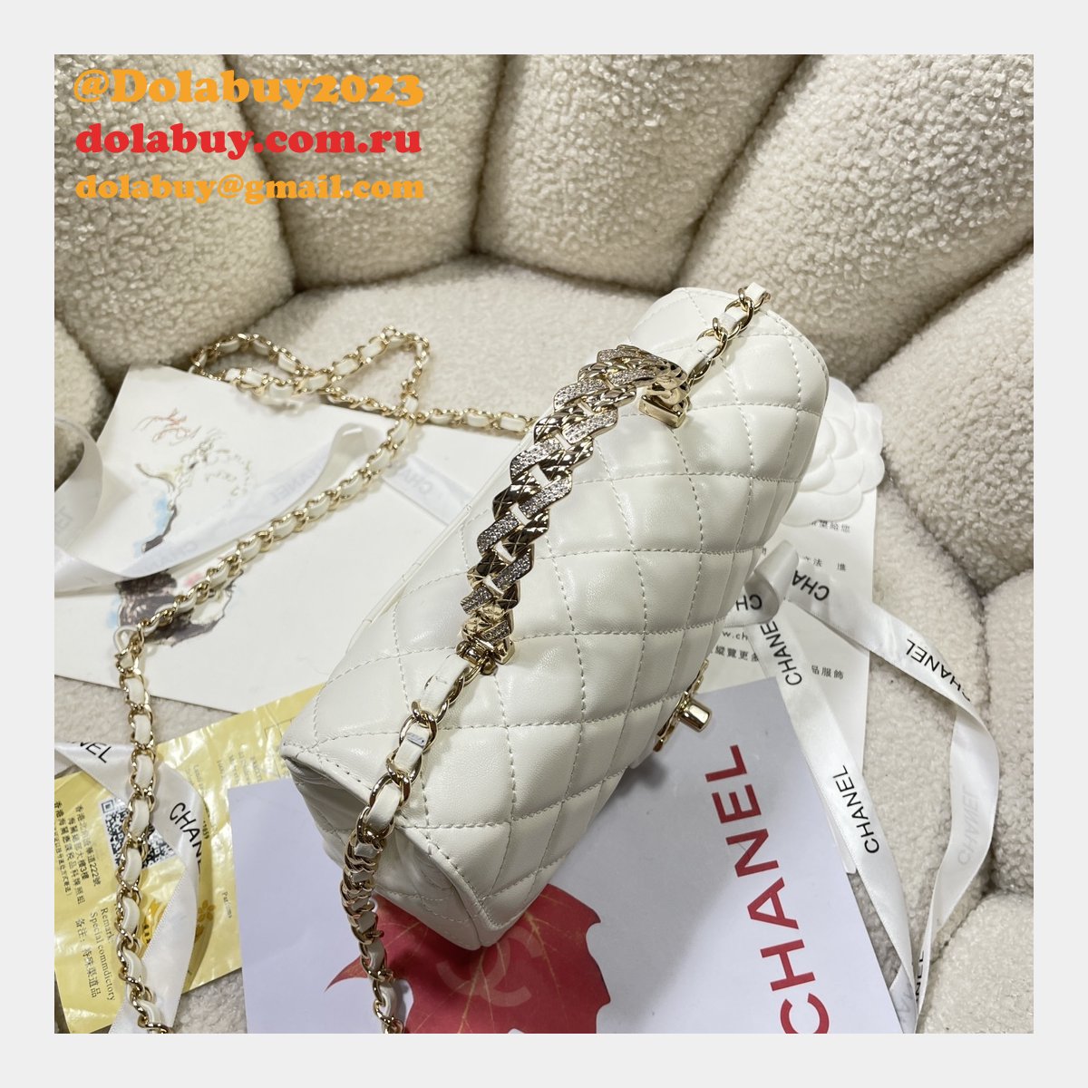 Perfect 1:1 Mirror CC 24A CF Mini Bag #4924