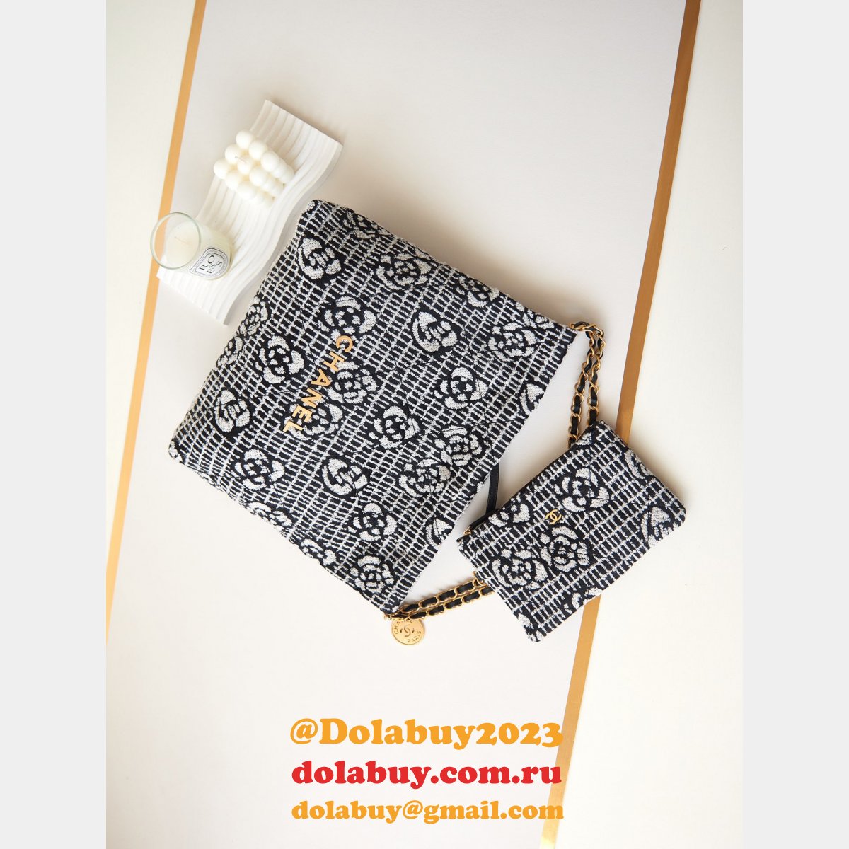 High Quality CC hobo velvet AS3261 2023S 22 bag