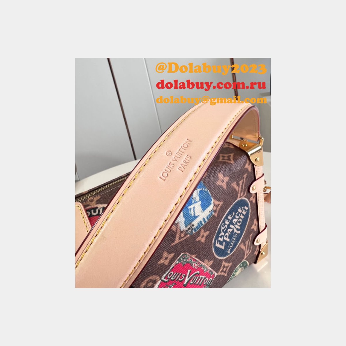 Side Trunk MM Knockoff Monogram Canvas M47085 Louis Vuitton Bag