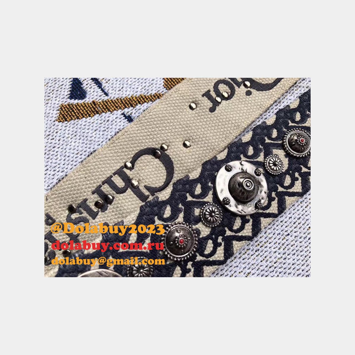 Fashion Christian Dior SHOULDER Embroidery STRAP UK