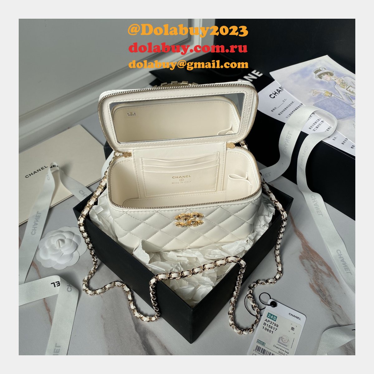 Top Perfect Vanity AP3799 Classic Chain 17cm Replica Bag
