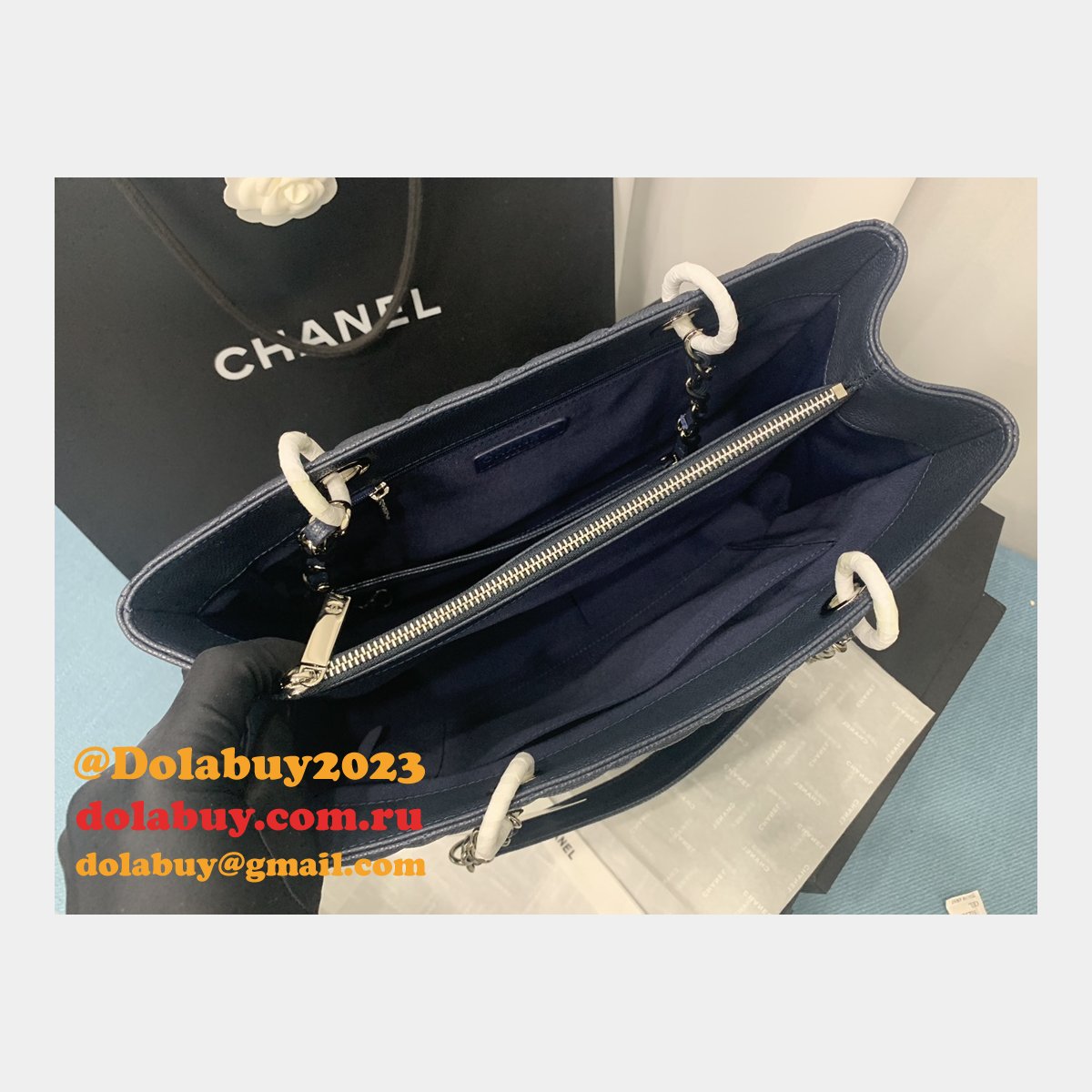 Best classic  CC 50995 shopping bag CAVIAR leather