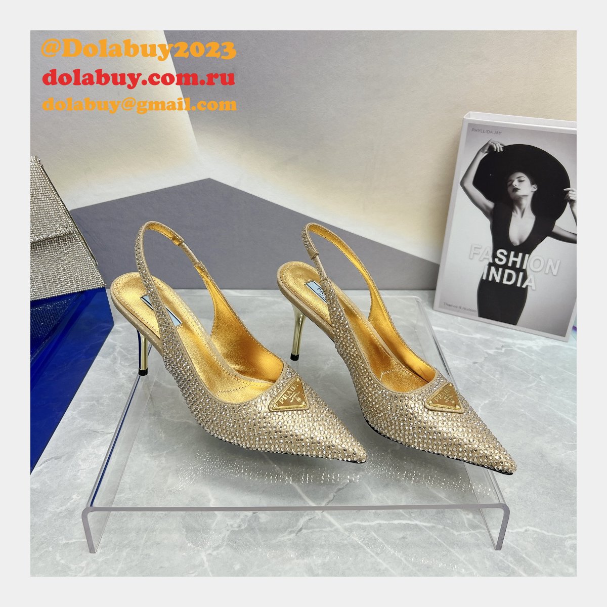 7 Star DESIGNER PRADA REPLICAS FASHION 2023 HIGH HEEL SHOES