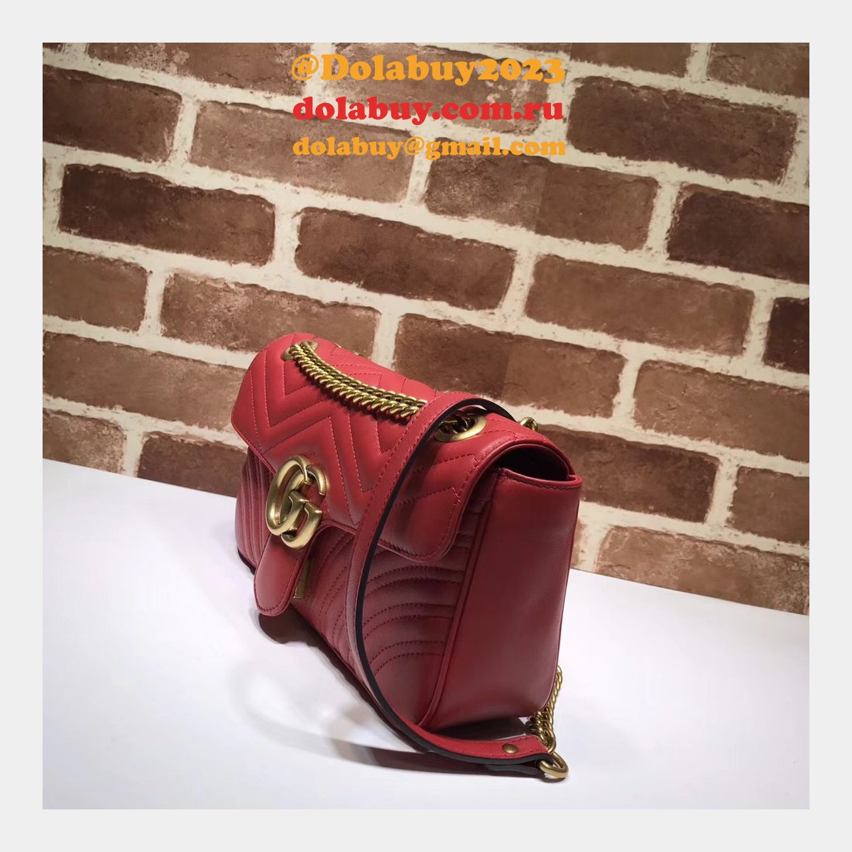 G*u*i gg marmont replica 443497 ladies shoulder bag