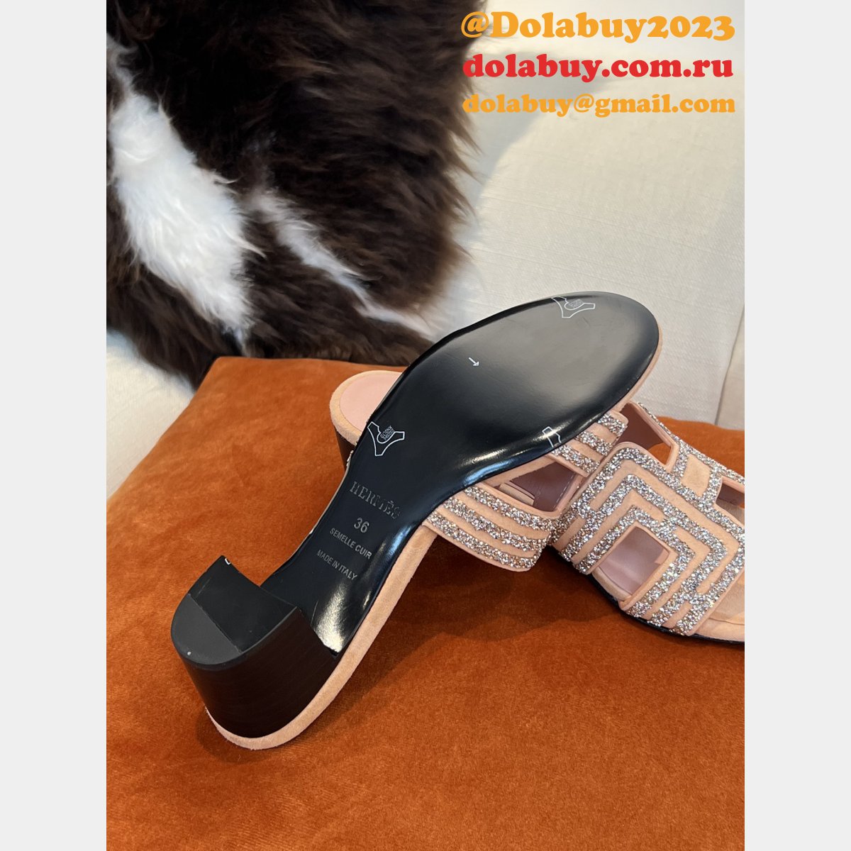 Designer Replica Hermes Oran Slippers Luxury Shoes