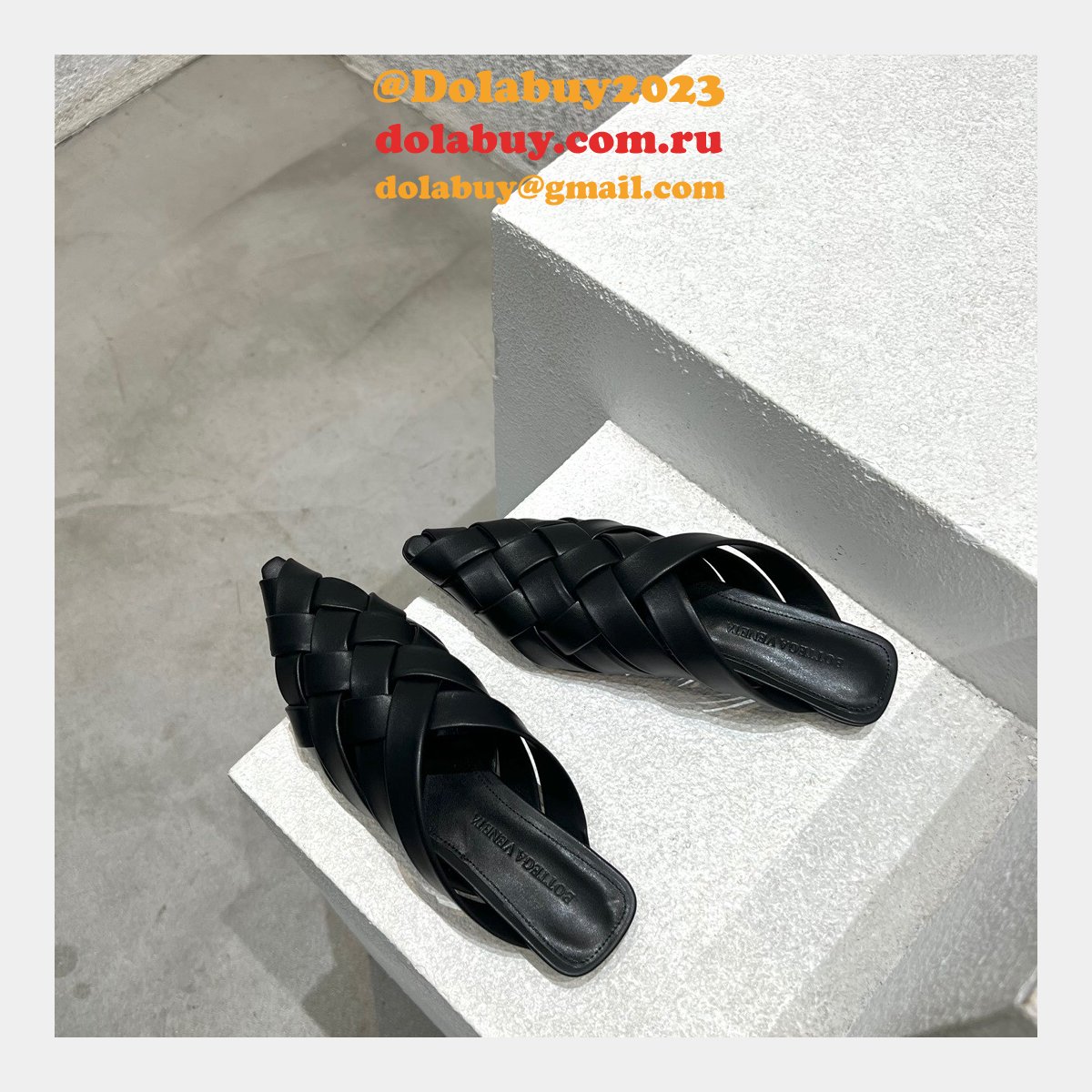 Designer Replica Bottega Veneta Top Quality Flat Sandals Shoes