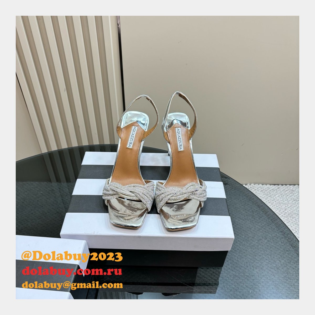 Luxury Best Aquazzura High-heeled Sandals 10CM