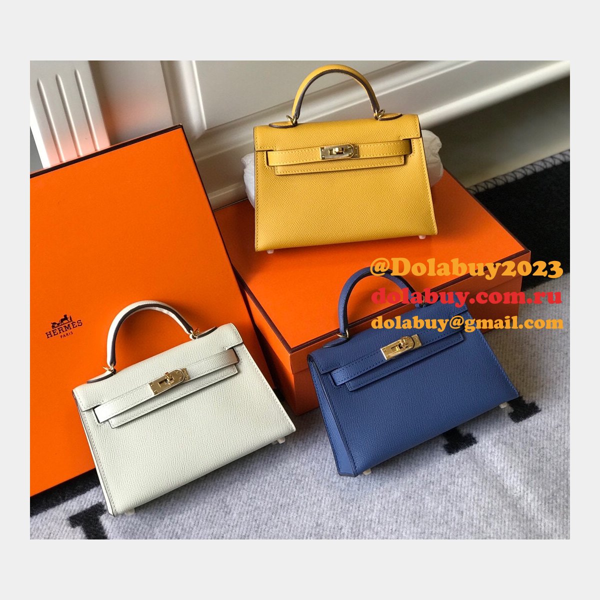 Buy Designer Best Replica Hermes Kelly 19CM Mini Bags Online