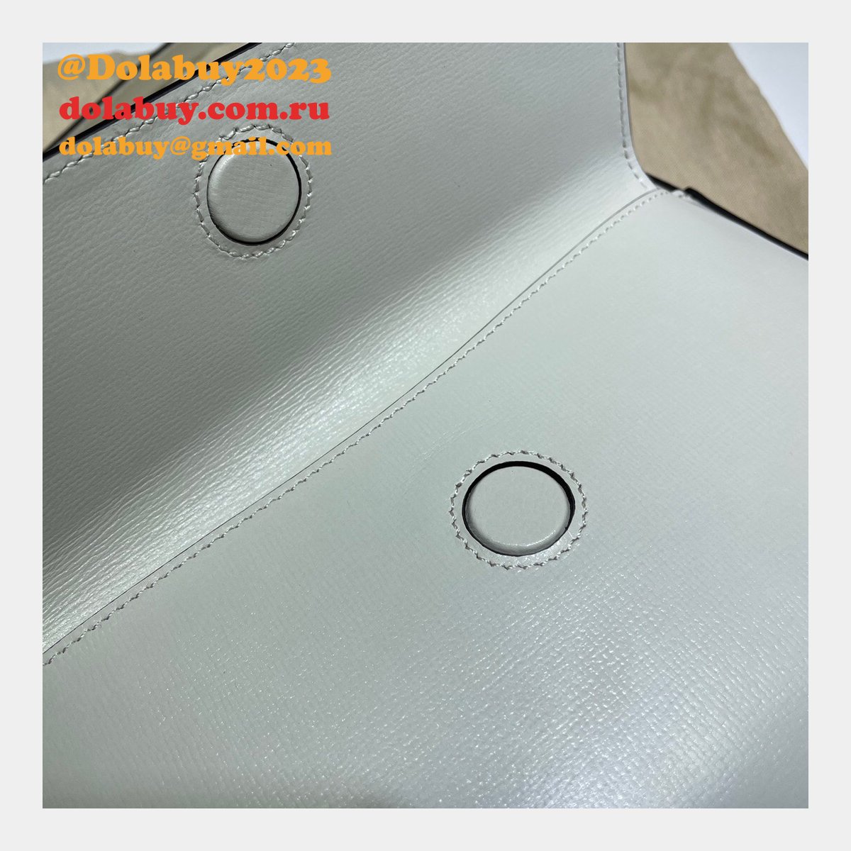 G*u*i horsebit 1955 small shoulder 645454 black army green white bag