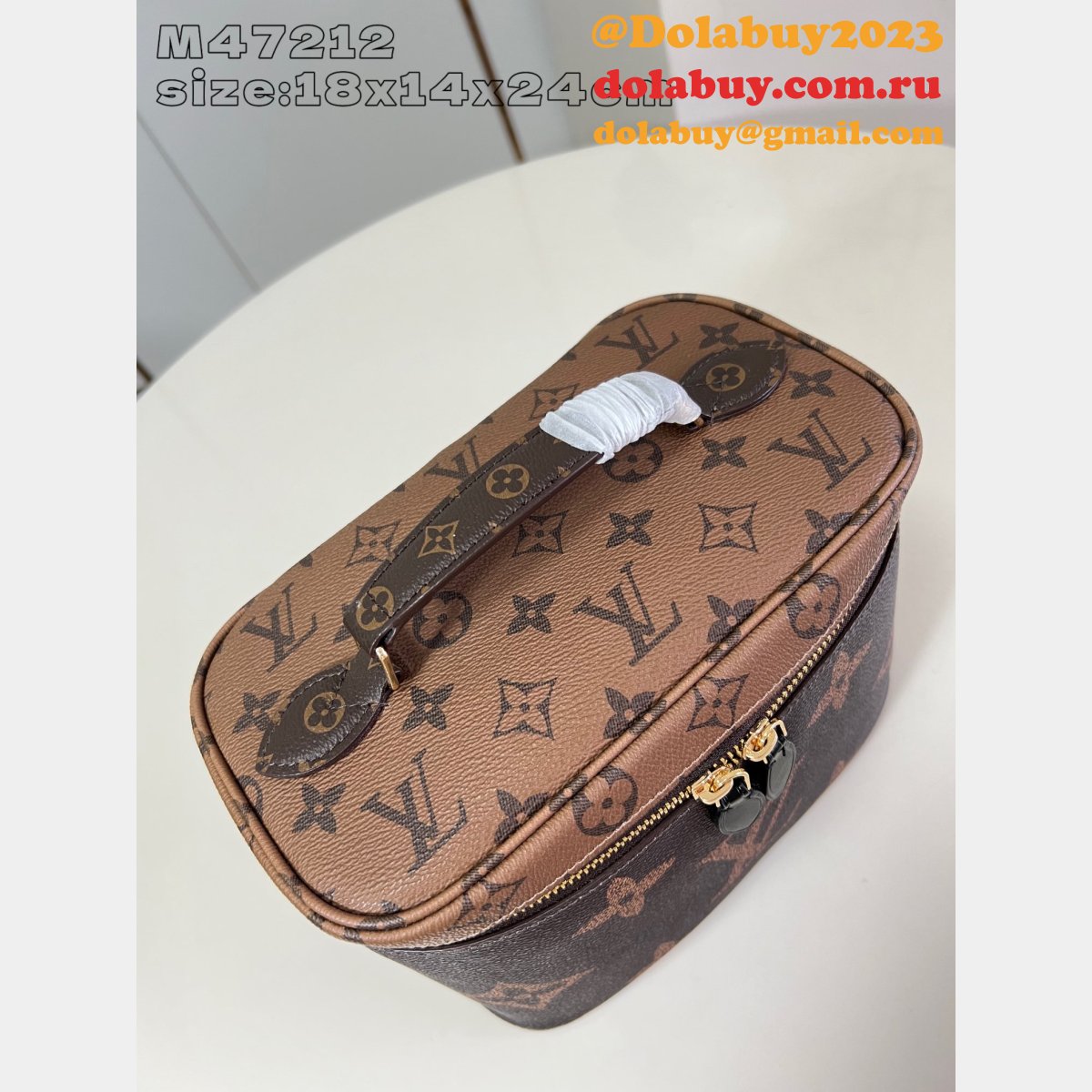 Replicas Louis Vuitton Nice M47212 1:1 Mirror Monogram Canvas Bags