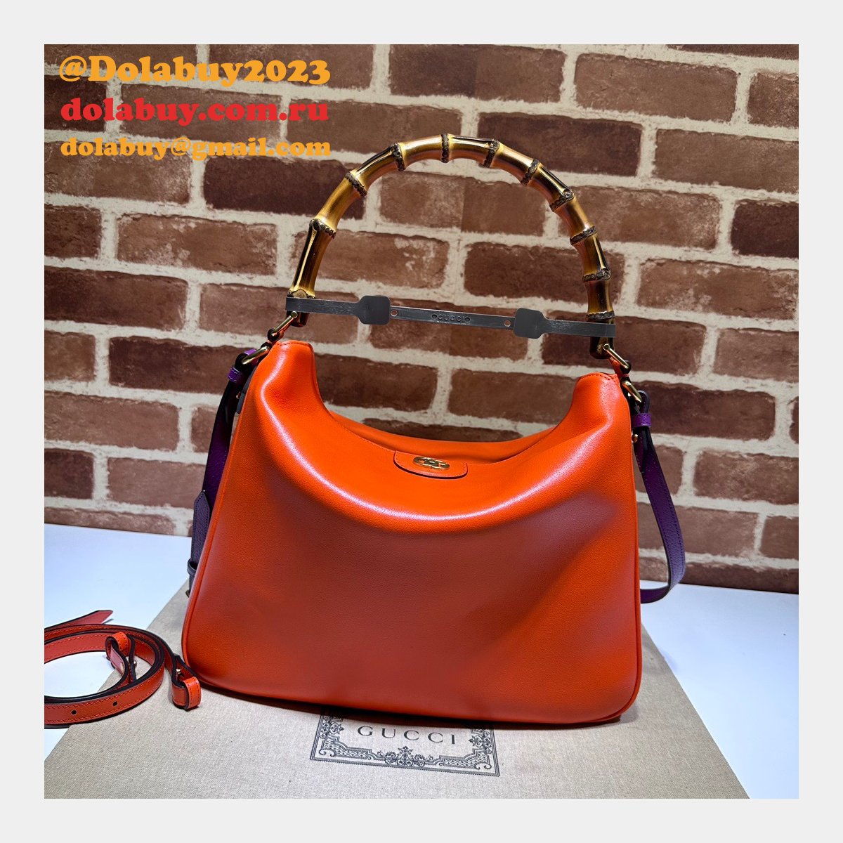 G*u*i diana 1:1 mirror shoulder high quality 746245 bag