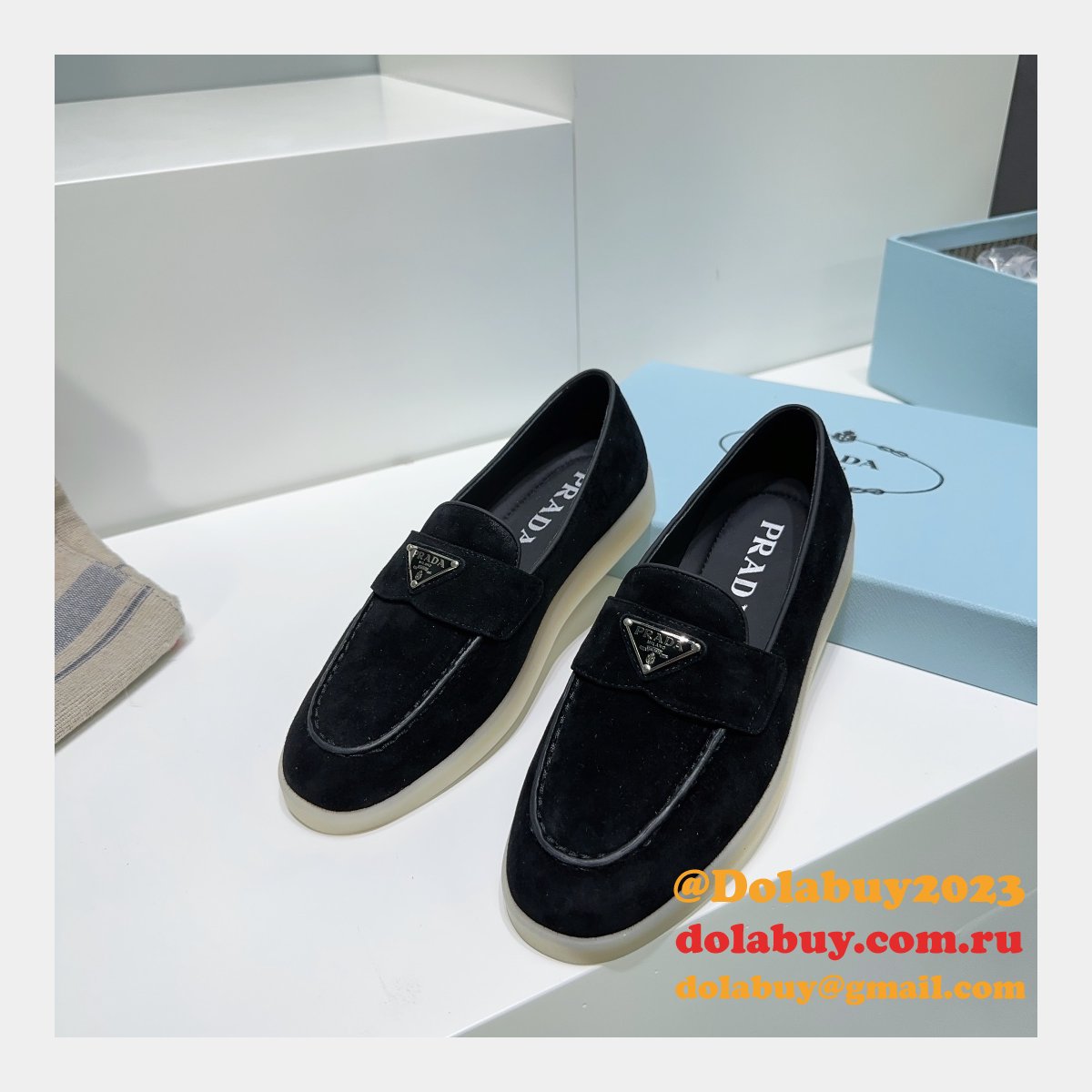 Best Quality Prada Saint-Tropez Replica Luxury Designer Shoes