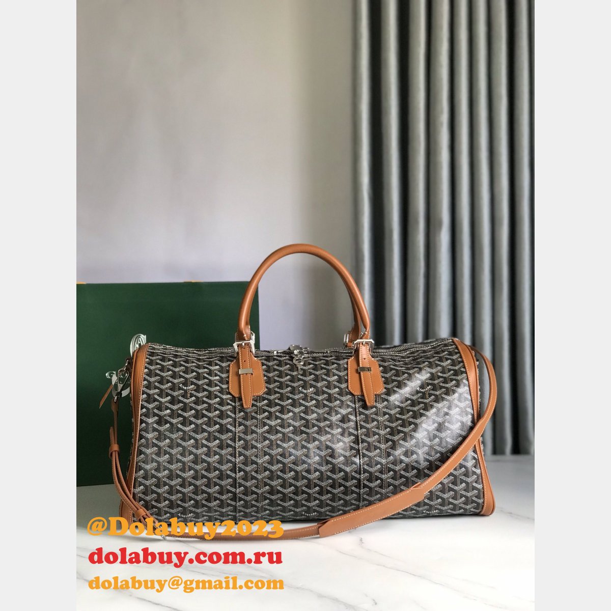 Replica Goyard Croisiere 50 Inspired Goyardine 0201515 Designer Bag