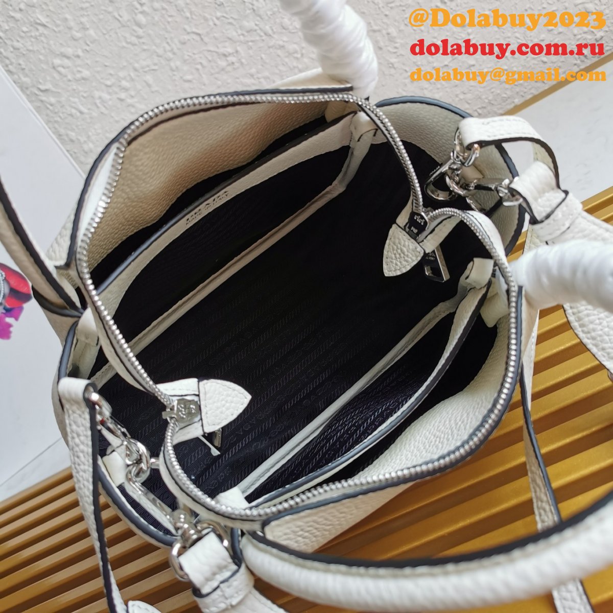 Replica Prada Top Handles 1BC145 Top Quality Handbag