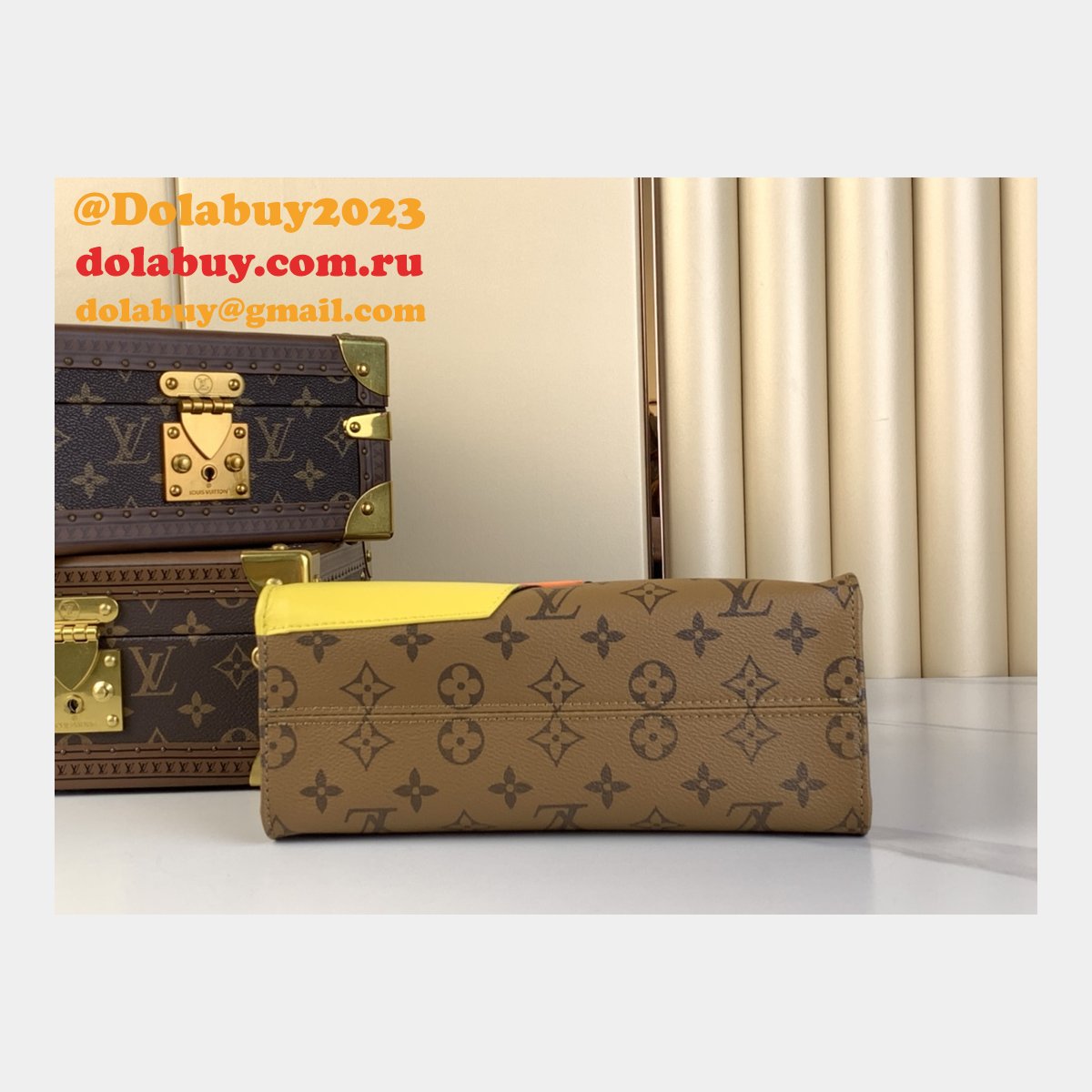 Perfect Louis Vuitton Inspired M47199 Shop OnTheGo Bag
