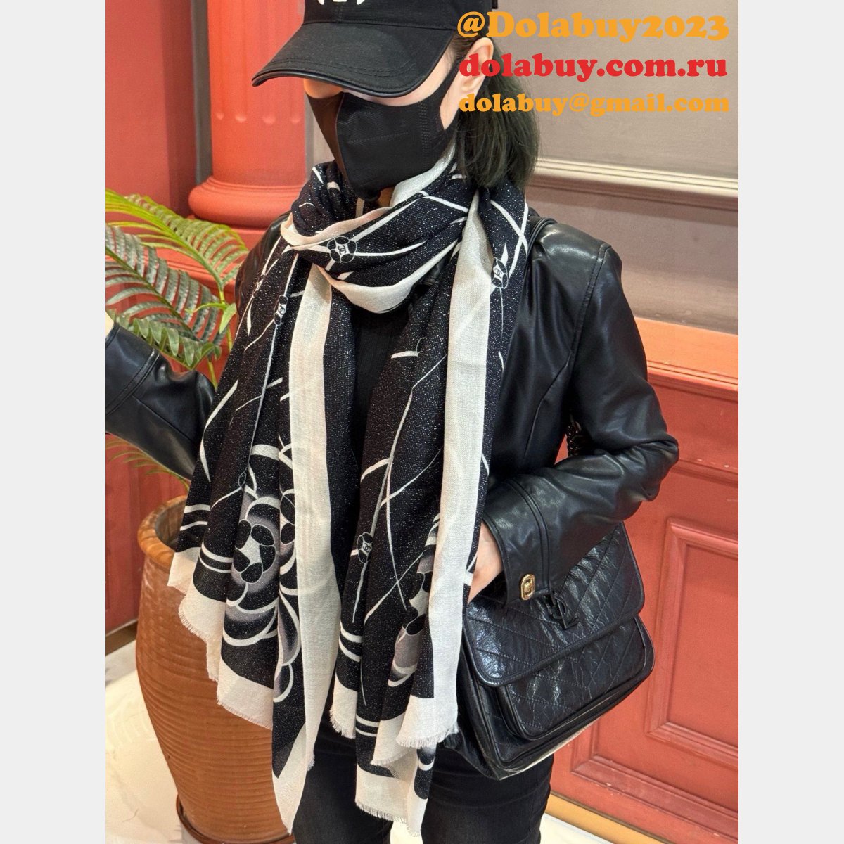 Perfect Chanel Camellia Top Grade Cashmere Scarf