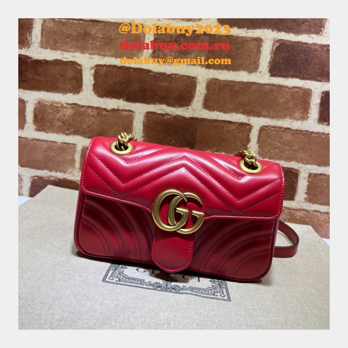 High Quality Replica 446744 MARMONT SMALL GG HANDBAG