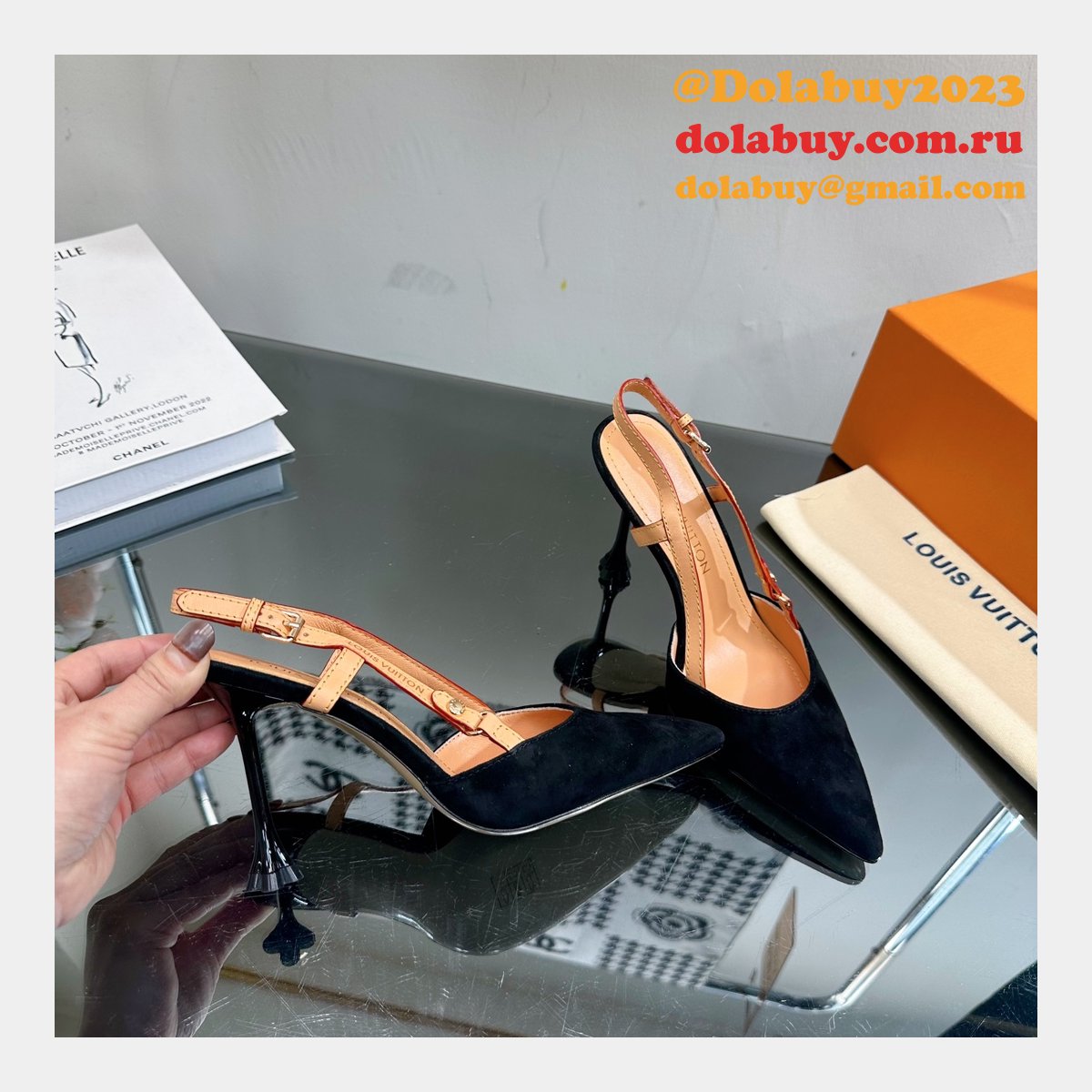 Louis Vuitton 1:1 Mirror Blossom Slingback Pump Shoes