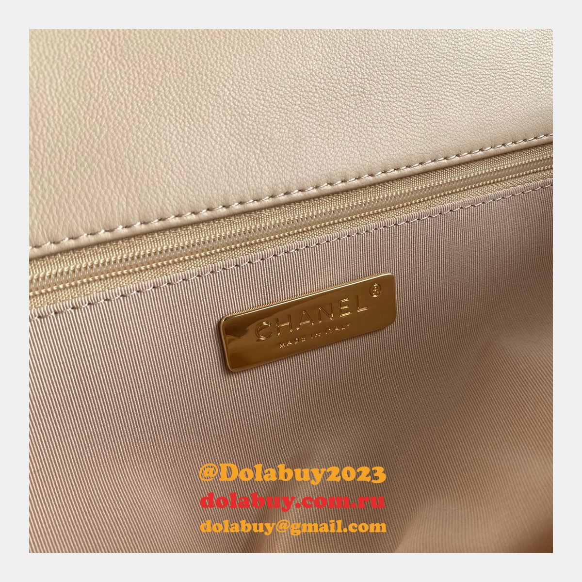 Top CC 19 Bags 2021 Apricot 30CM