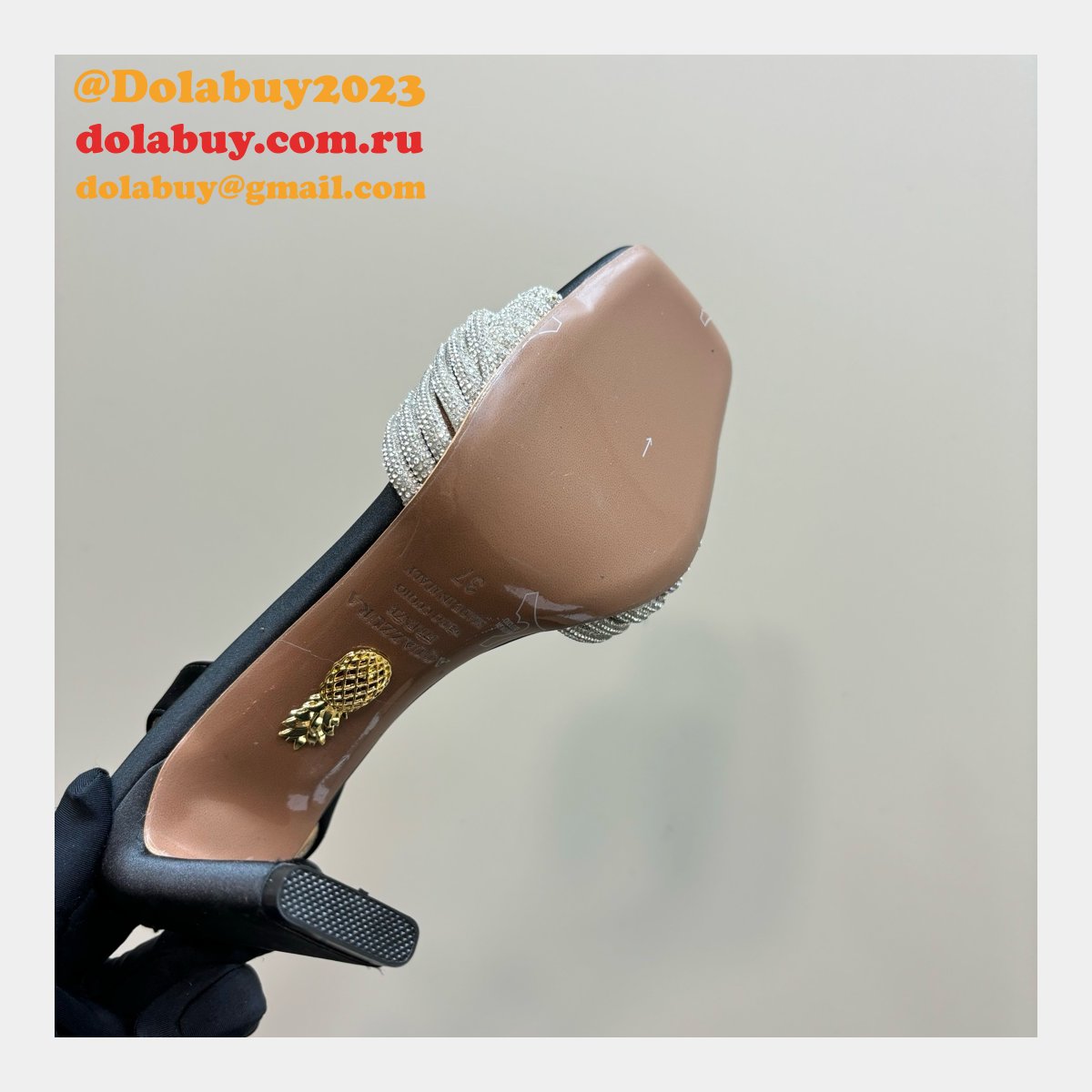 Luxury Best Aquazzura High-heeled Sandals 10CM