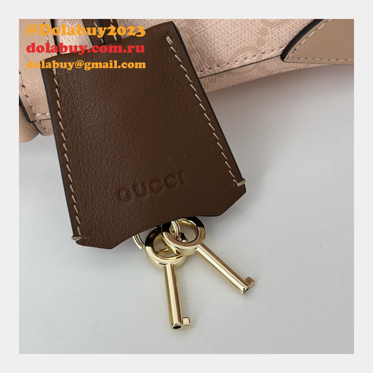 padlock fashion G*u*i duplicate shoulder 811705 bag