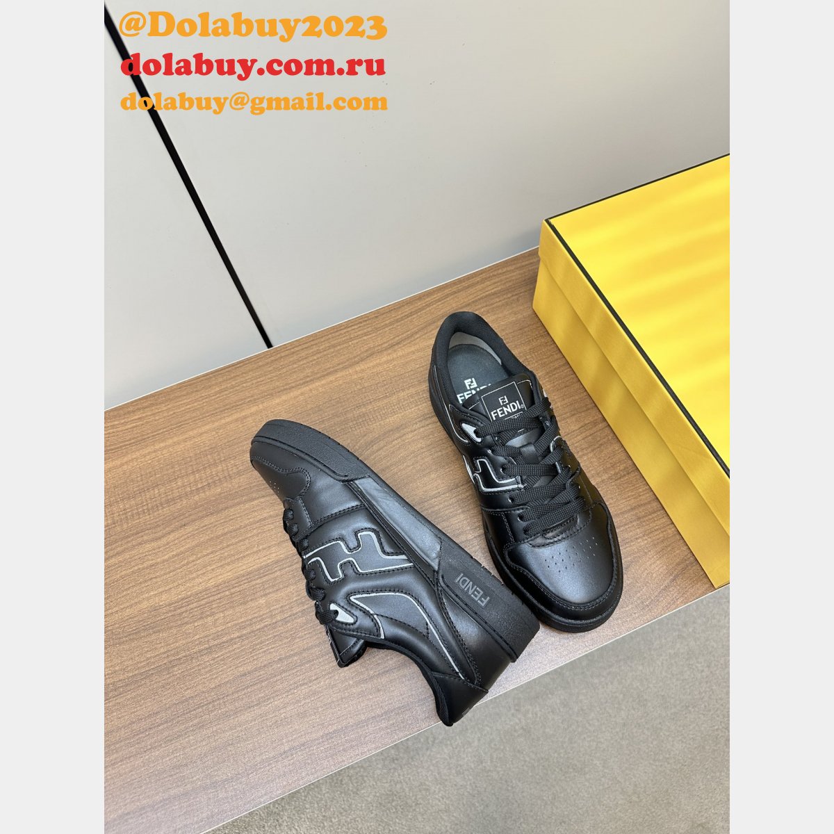 F**di match low-top sneakers