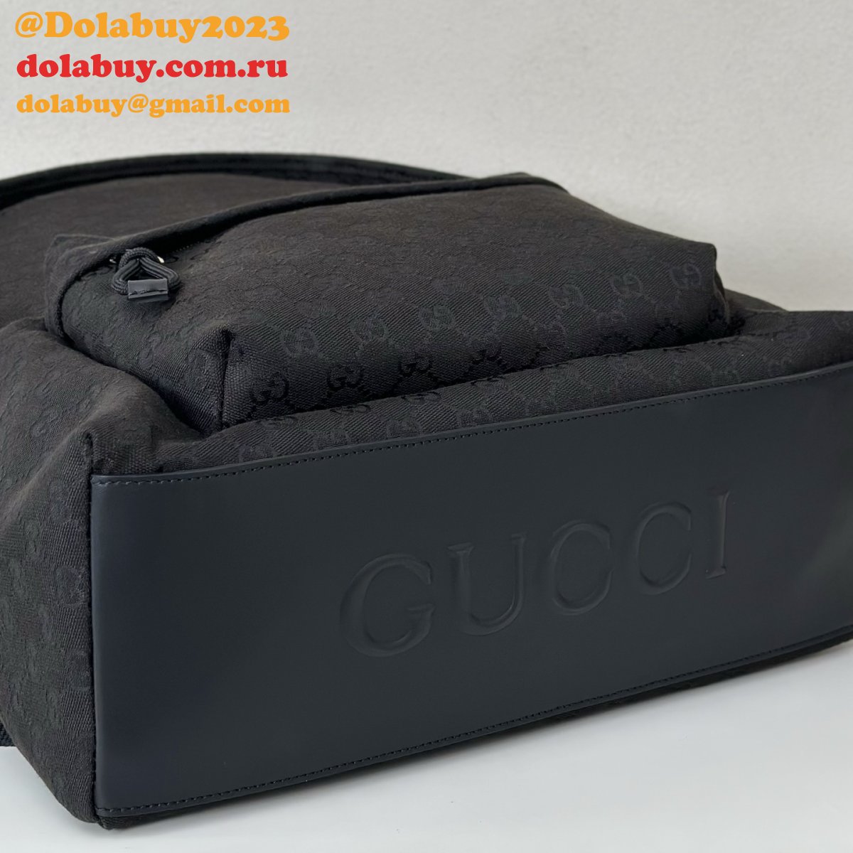 G*u*i medium gg backpack with web men 824624 replica bag