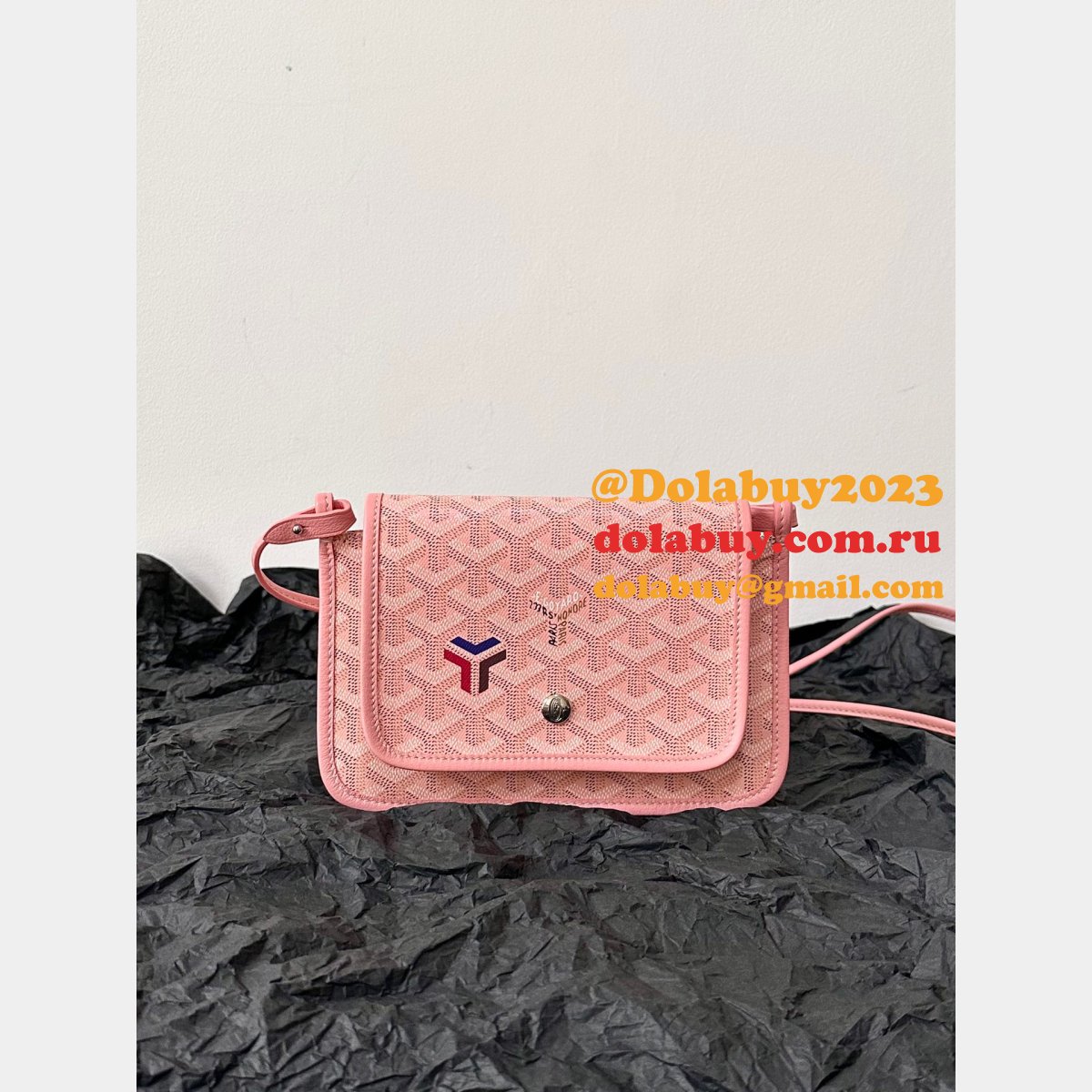 Goyard Wholesale Plumet Pocket Wallet Knockoff Pink Bag