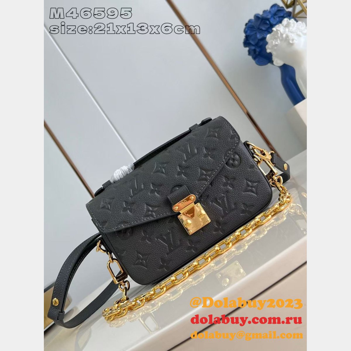 Replica Louis Vuitton Pochette Métis East West M46595 Perfect Bag