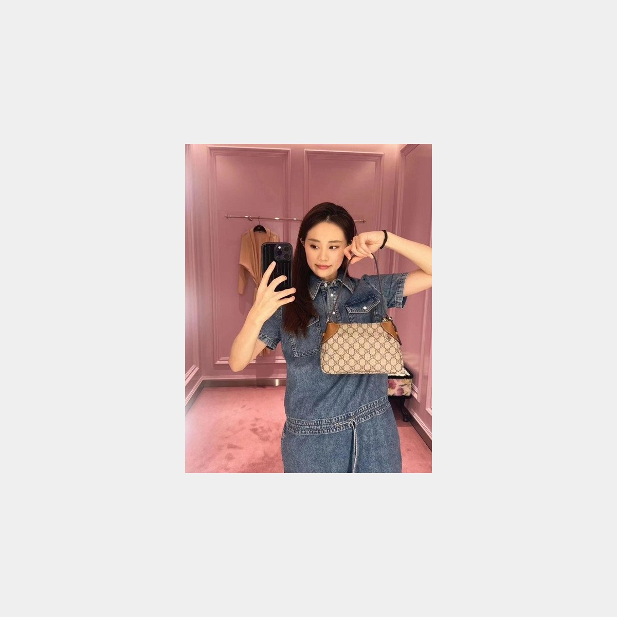 G*u*i 1:1 mirror gg ophidia shoulder 815218 emblem replica bags