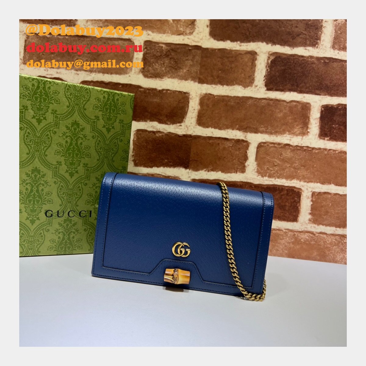 the G*u*i best diana replicas bag with bamboo 696817