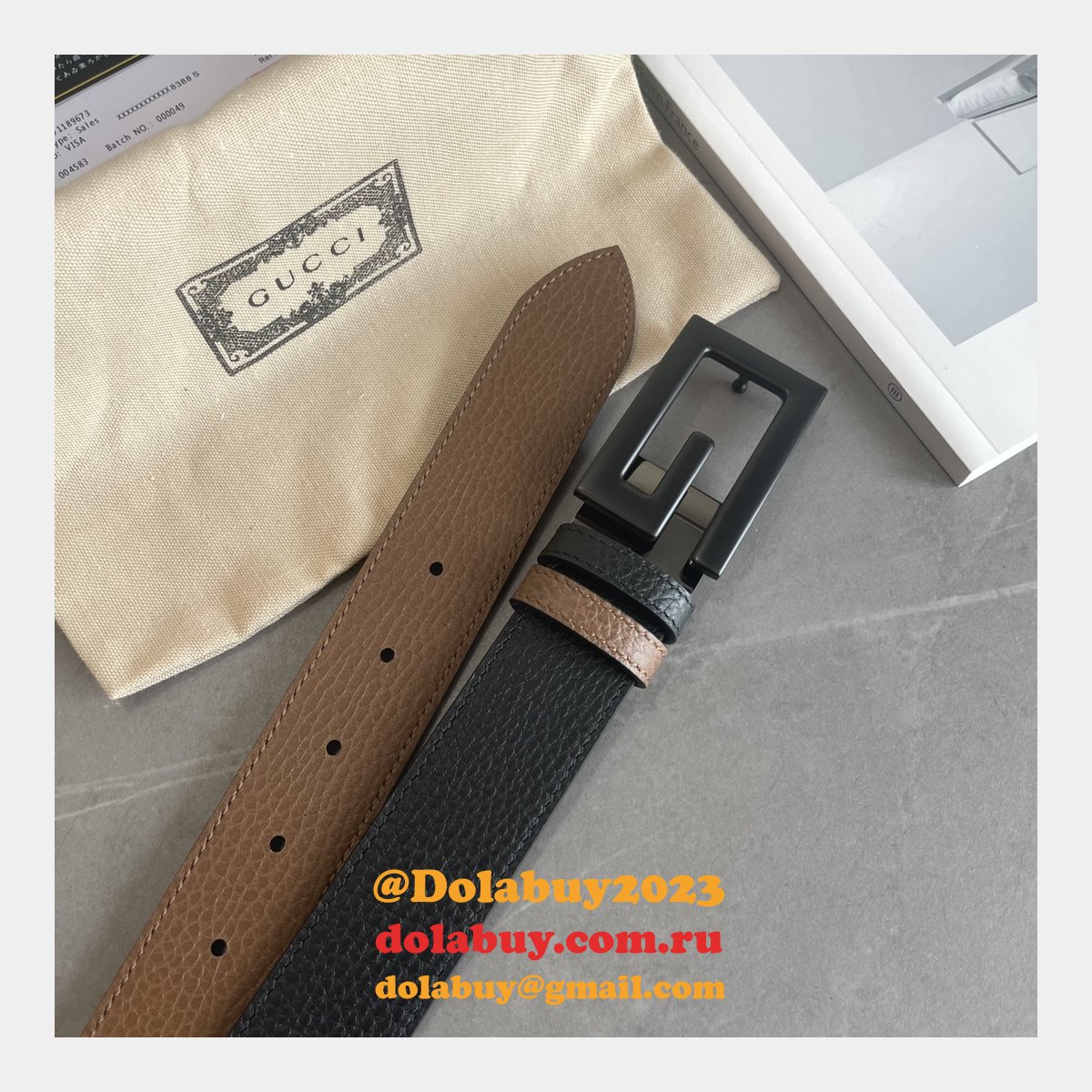 Replica GG 35mm Designer Top Quality Belt