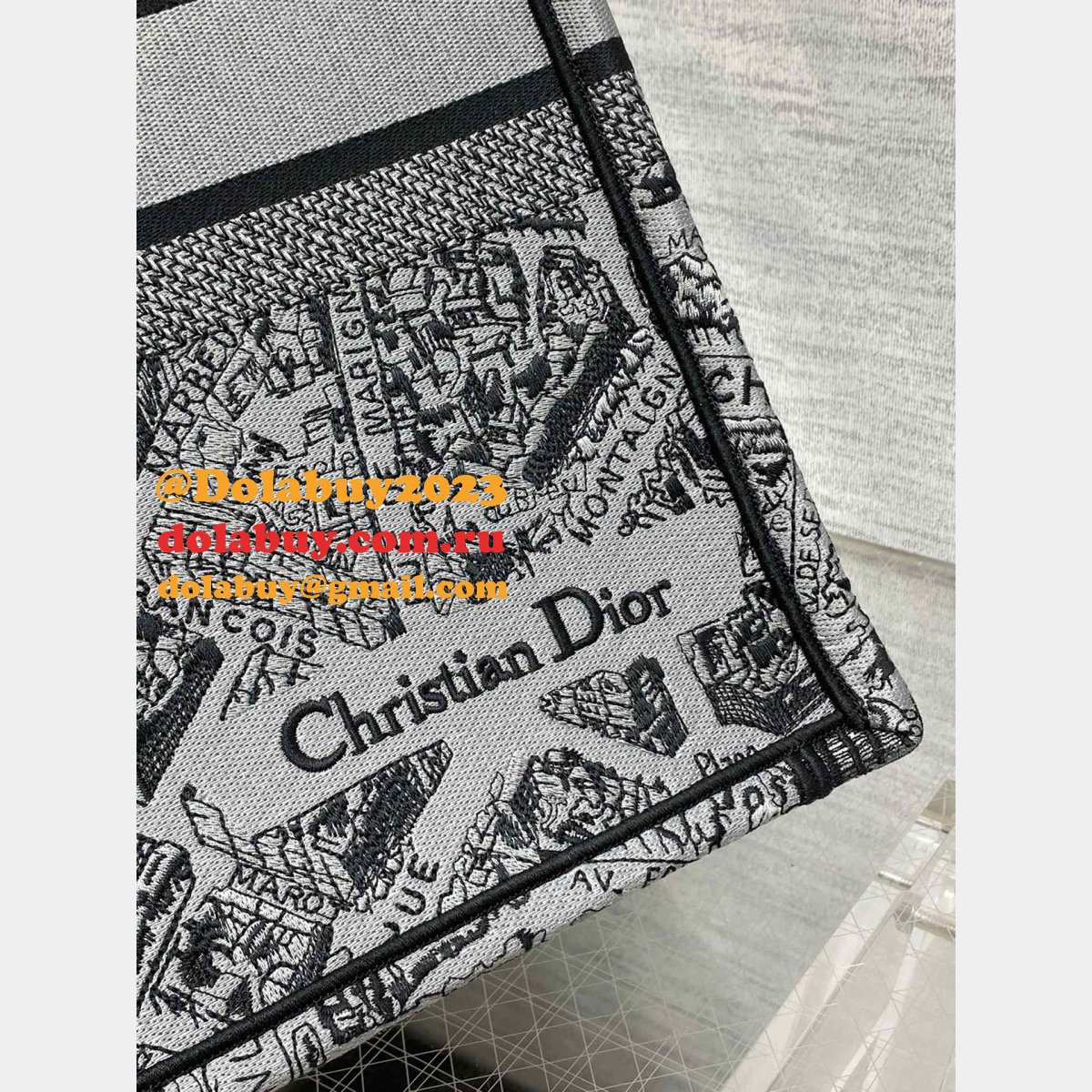 AAA Quality Replica Christian Dior CD Book Tote Bag For Sale