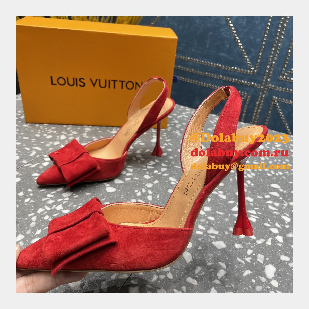 Knockoff LOUIS VUITTON Blossom Slingback Pump Cheap