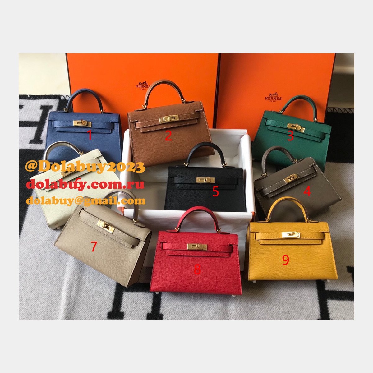 Buy Designer Best Replica Hermes Kelly 19CM Mini Bags Online